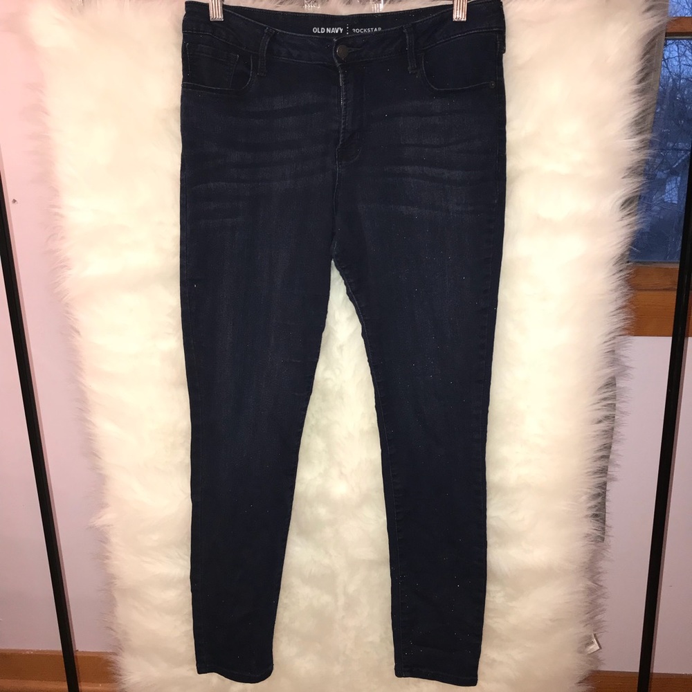 Old Navy Rockstar Dark Wash Jeans Sz. 12